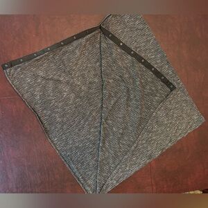 Lululemon Black and White Scarf with Snaps